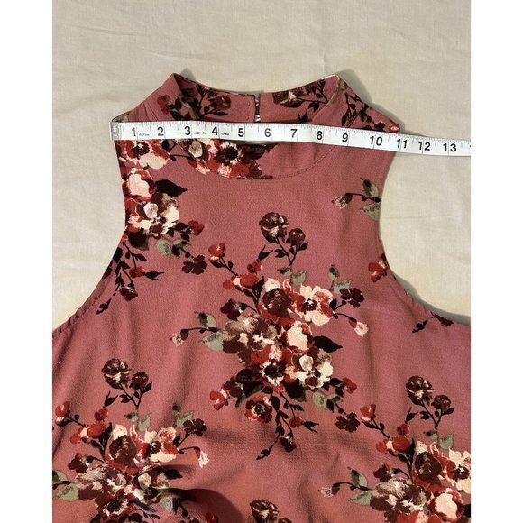EUC Andree by UNIT Sleeveless Dress‎ Rose Lined Floral Juniors Size Medium - Picture 6 of 10